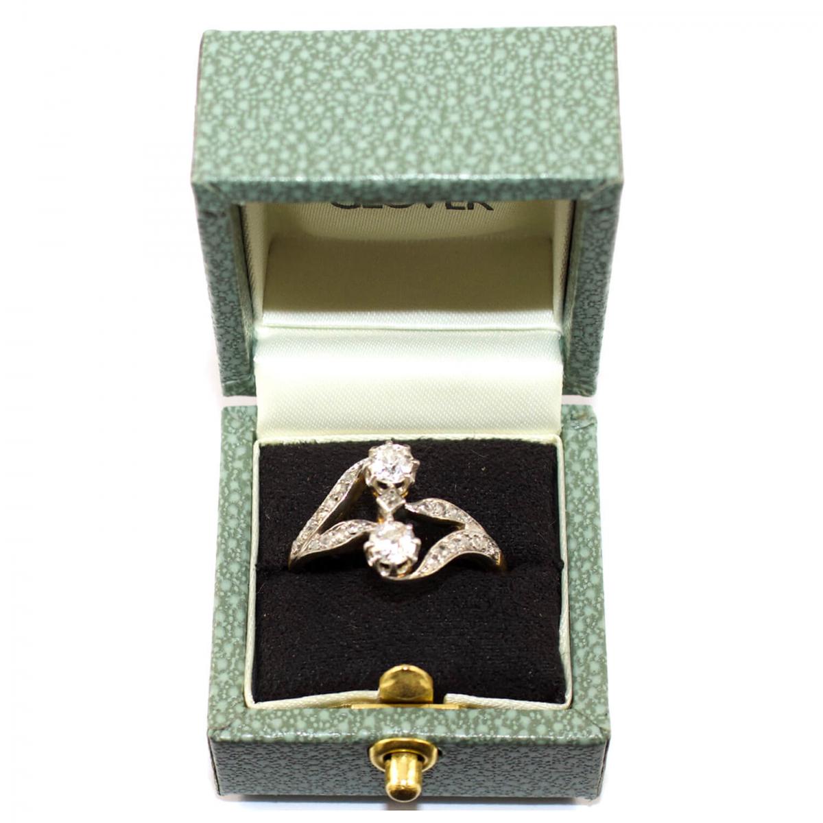 Art Nouveau Diamond Ring - French c.1910