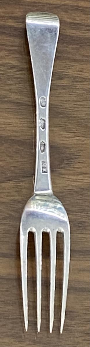 Michael Keating Georgian Irish silver dessert Forks 1775