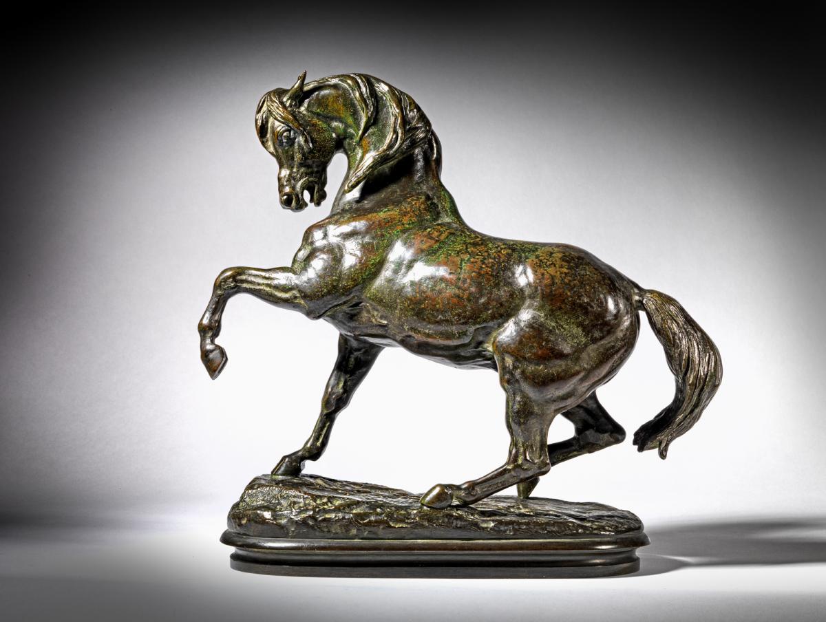 Turkish Horse No. 2, Left Leg Raised, circa 1850 by Antoine-Louis Barye