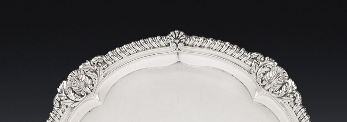 The Onslow Service:  An exceptionally fine George III Salver made in London in 1812 by Paul Storr