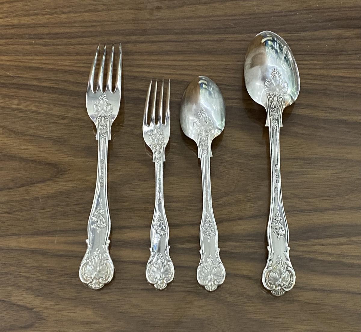 George Adams Bright Vine silver cutlery flatware 