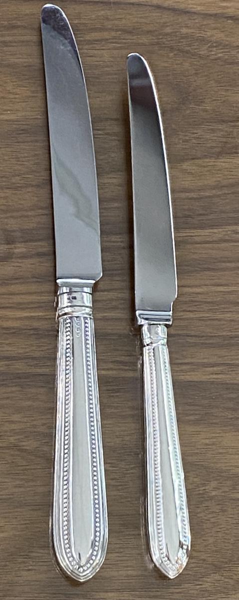 George Adams bead cutlery flatware knives 