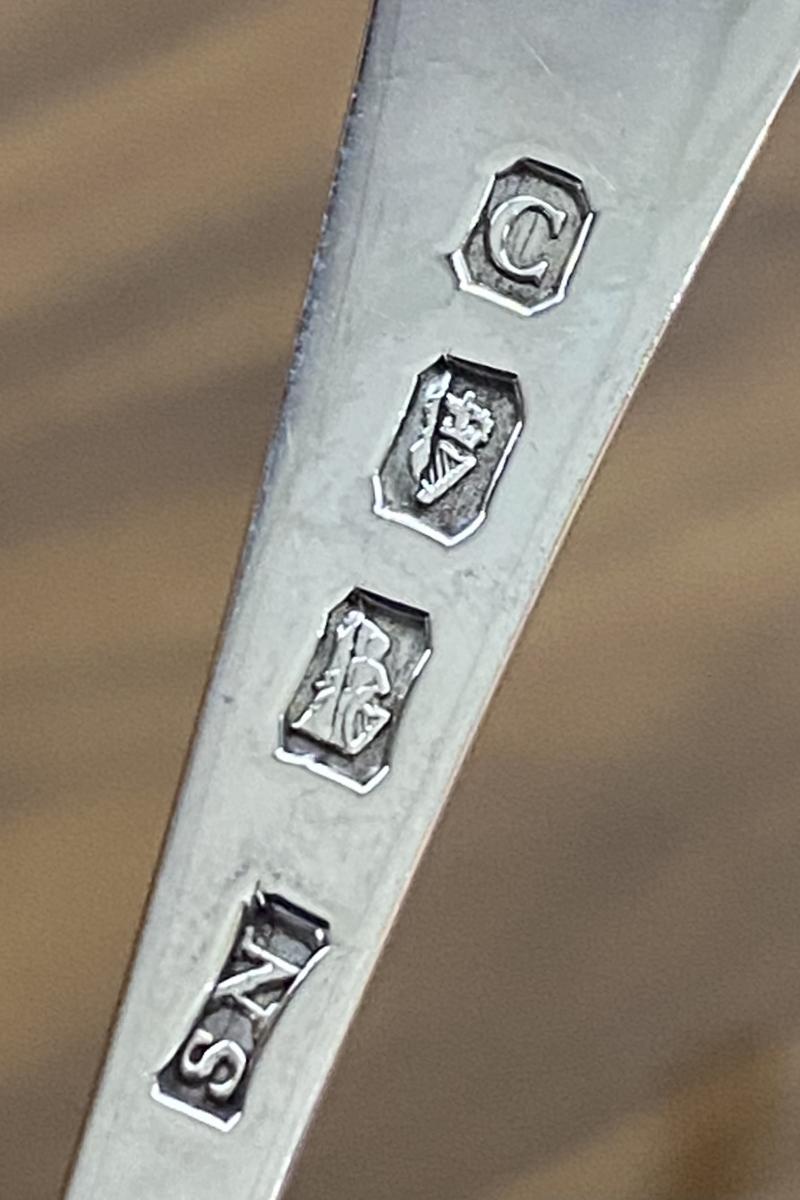 Georgian Irish silver forks Samuel Neville of Dublin 