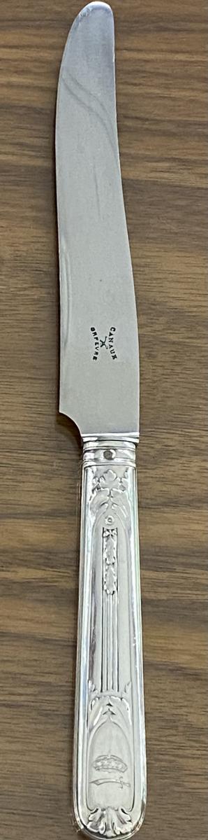 Set of 12 French Silver Table Knives C1920 Paul Canaux of Paris made ...
