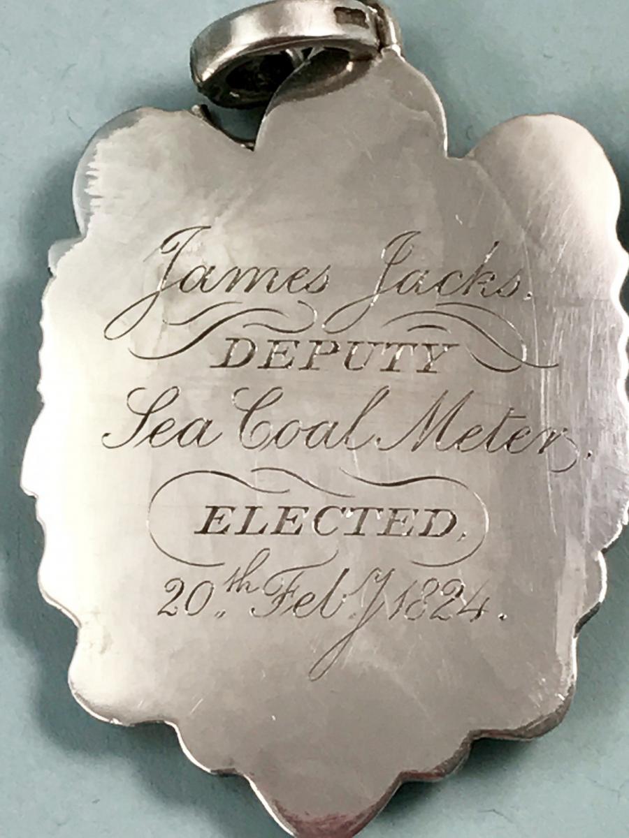 GEORGE IV Silver Sea-Coal Meter Badge.