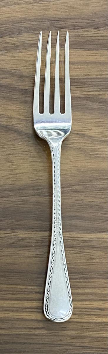 Georgian Bright cut silver dessert forks William Eaton 