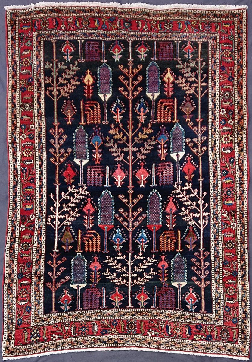 antique Persian Bakhtiari small garden carpet