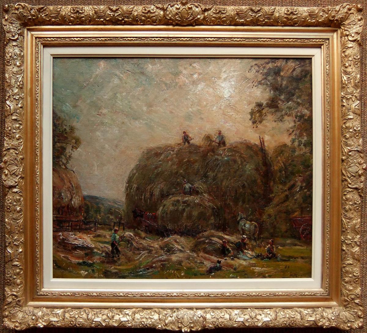 Herbert Royle "The Hay Rick" oil painting landscape