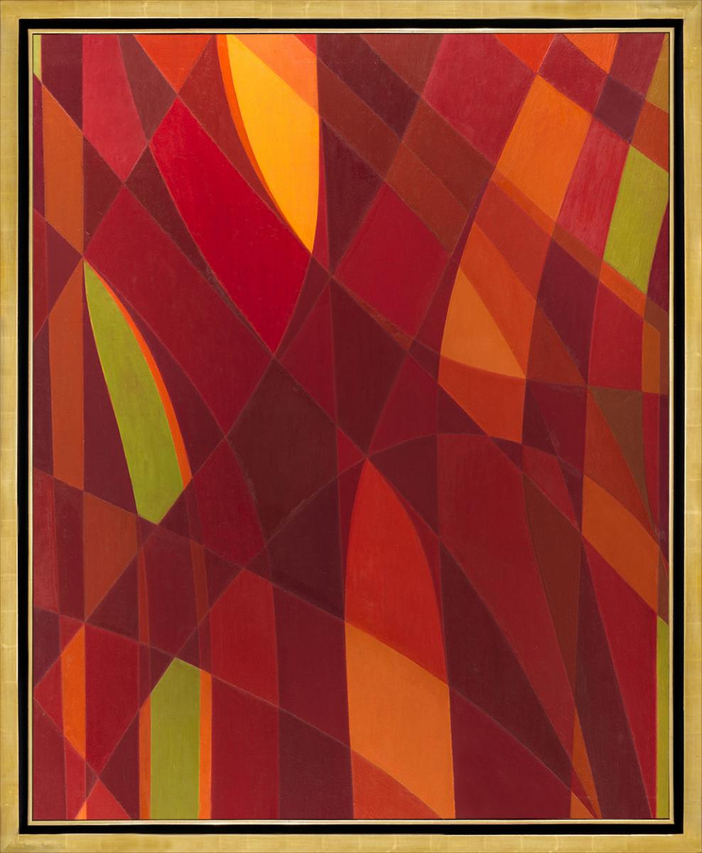 Été en Rouge I by Othello Radou (1910 - 2006)