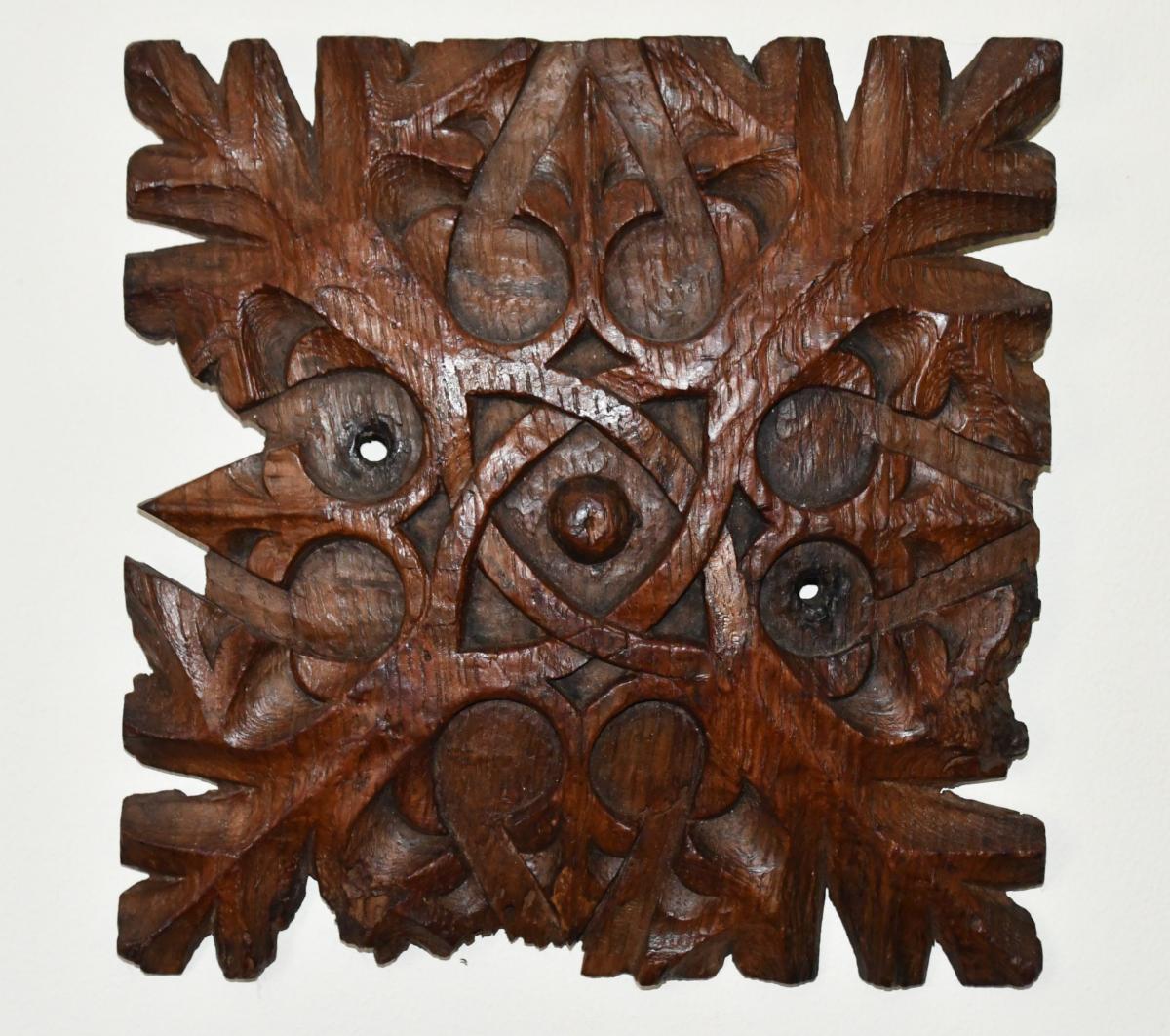 English Oak Ceiling Boss, circa 1480 – 1500