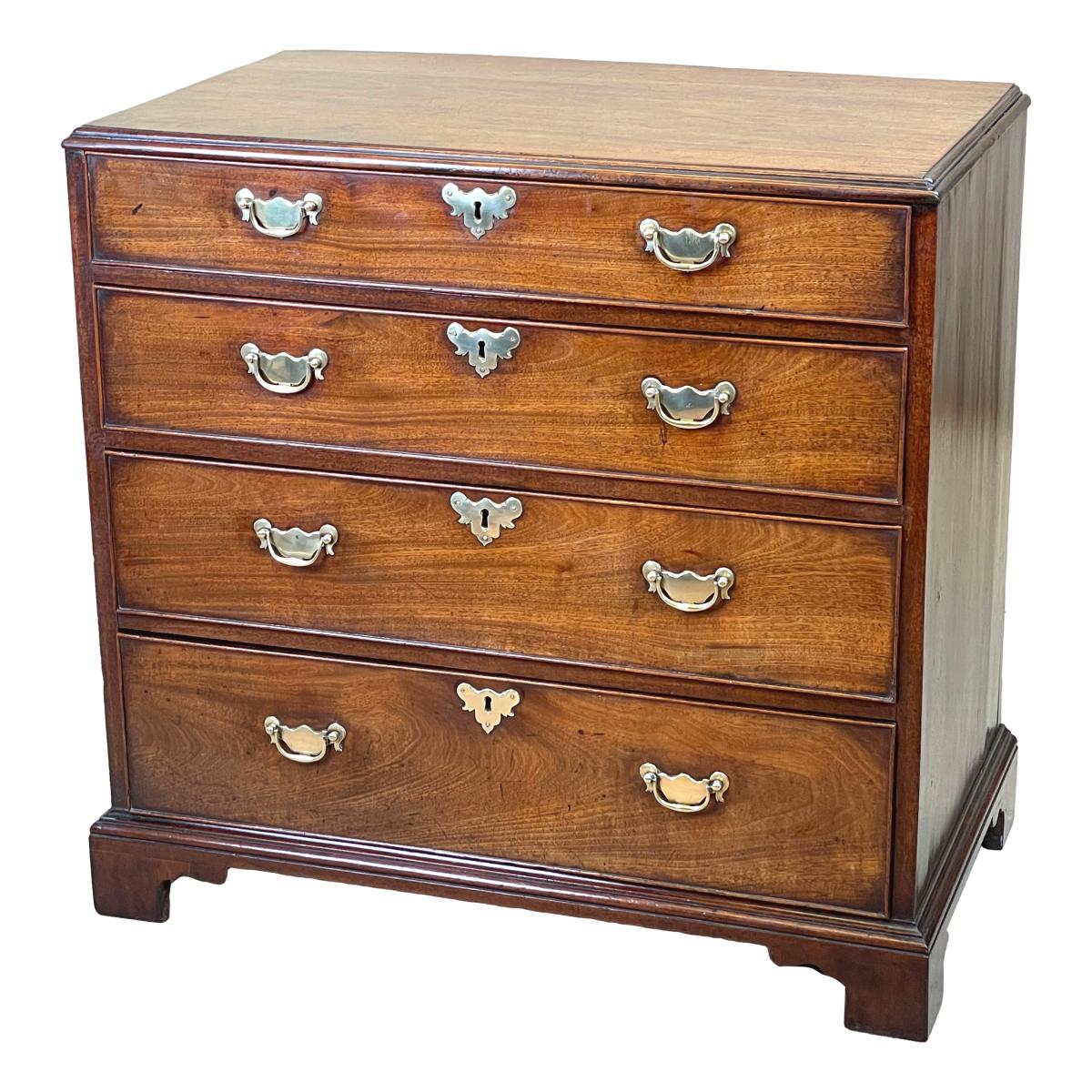 Small 18th Century Mahogany Chest Of Drawers