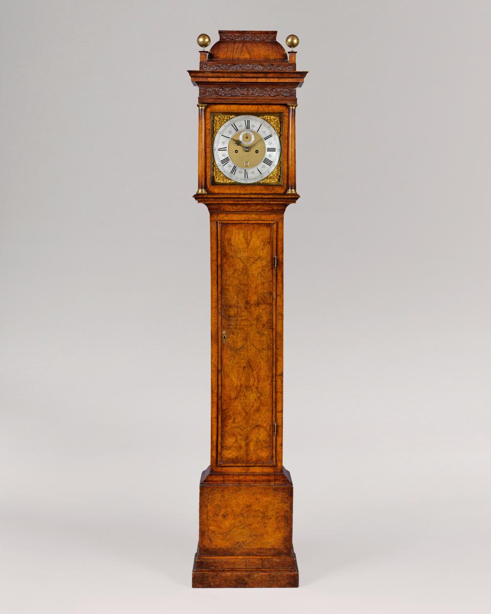 18th Century Antique Walnut Longcase Clock by Daniel Delander of London
