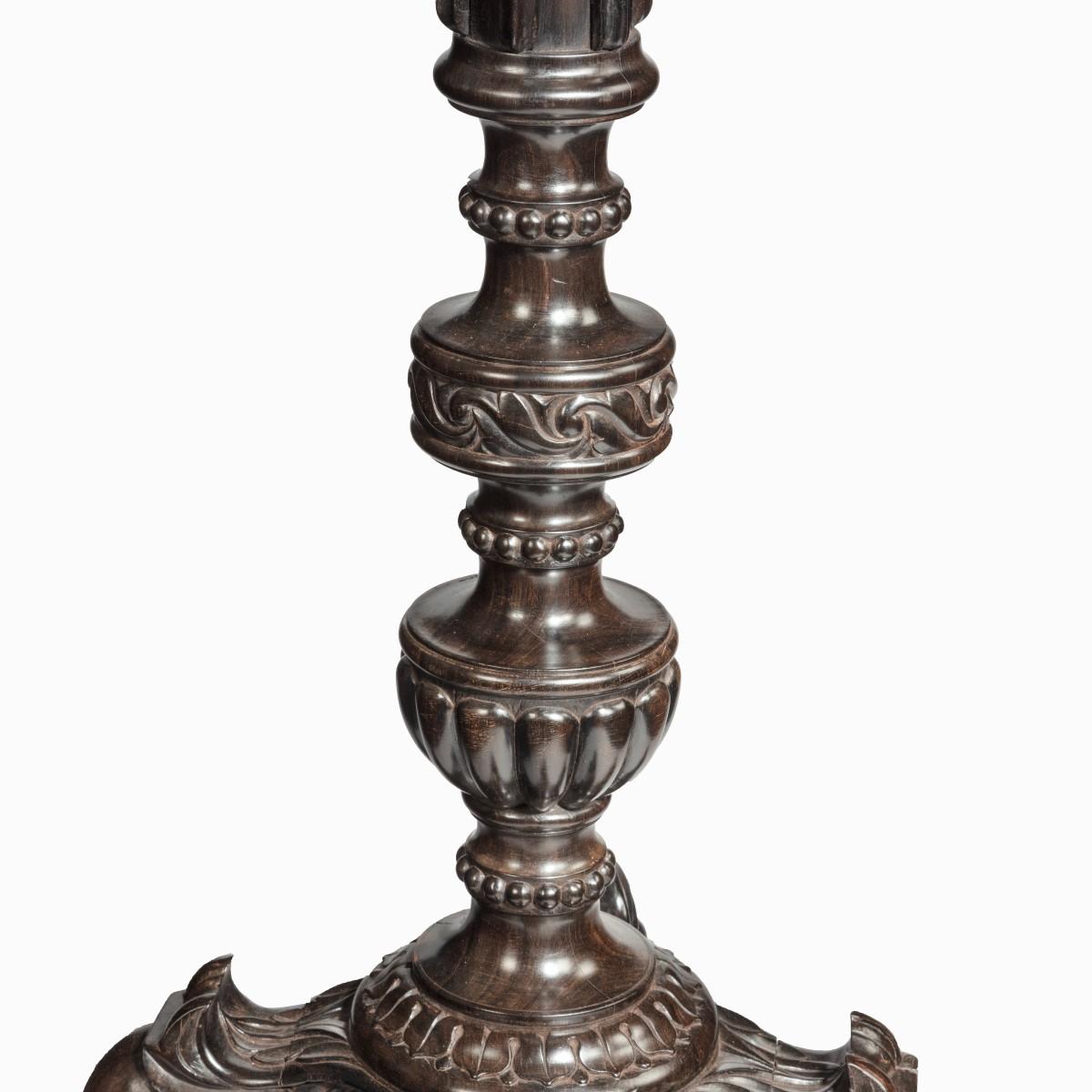  An Anglo-Indian solid ebony jardiniere