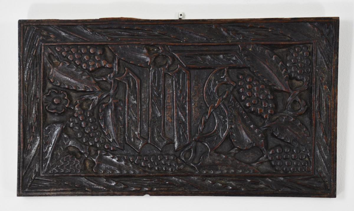English Oak Carved Panel, circa 1600