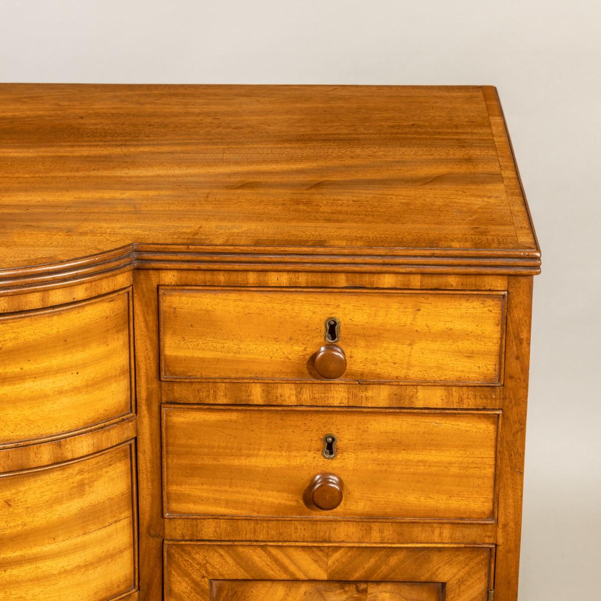 A late Regency mahogany side cabinet