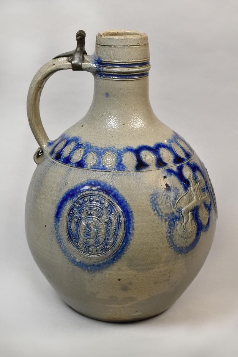 Large Westerwald stoneware jug, c.1720