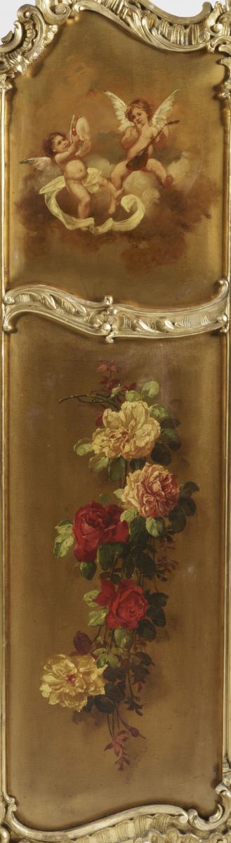 Vernis Martin Screen In the Louis XV Manner