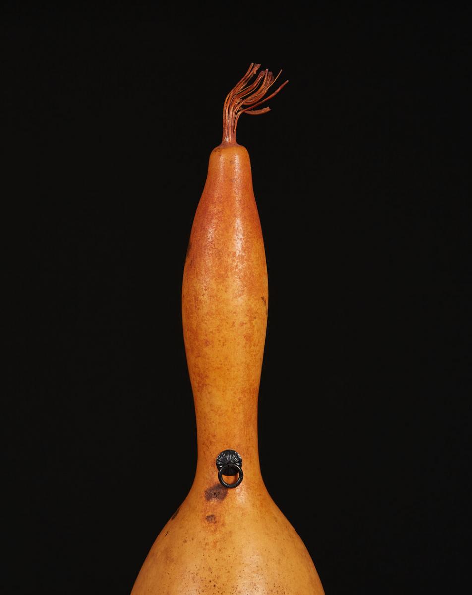 A Japanese Carved Gourd Vase