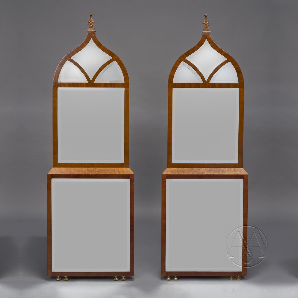 Pair of Neo-Gothic Mirrors