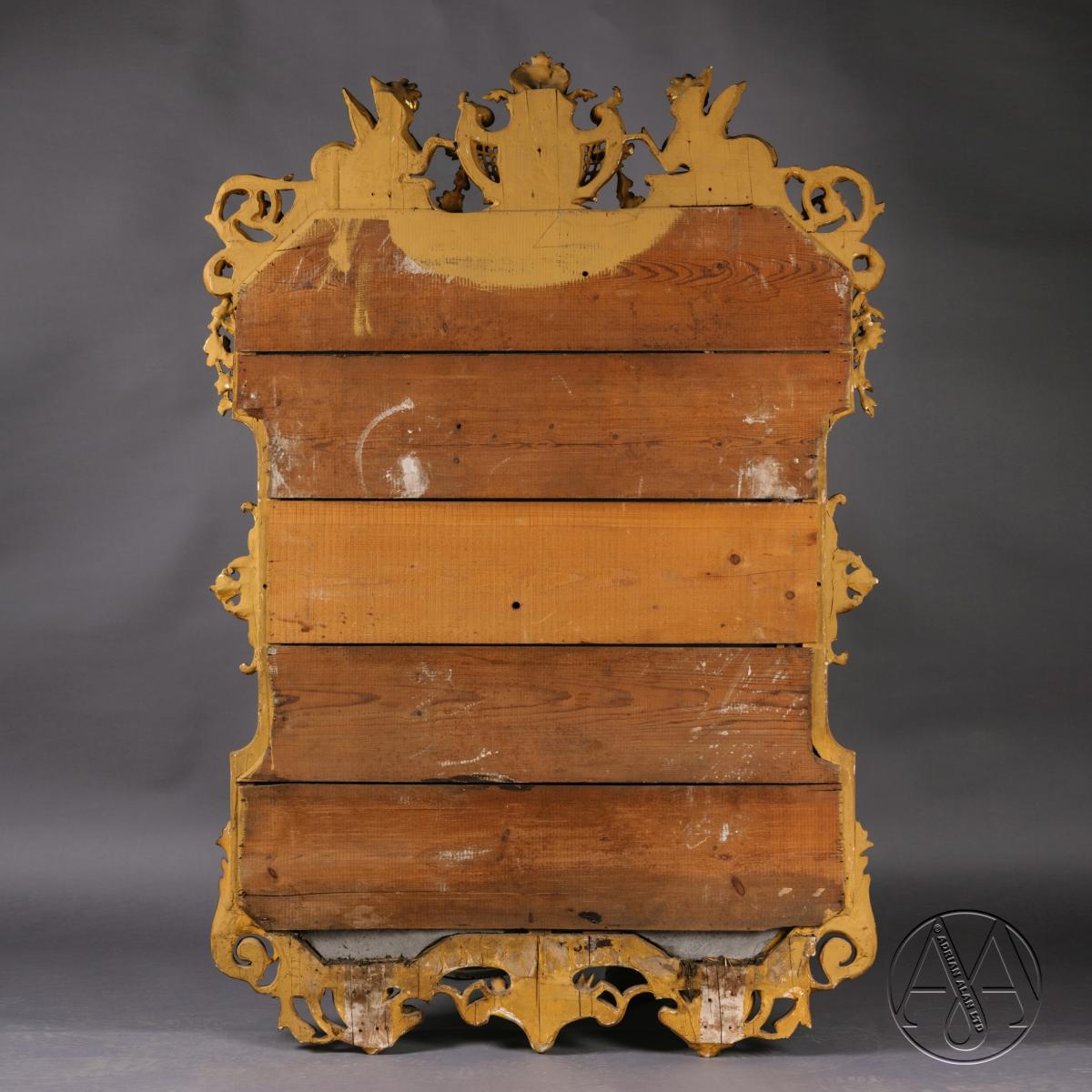 Louis XIV Style Carved Giltwood Mirror