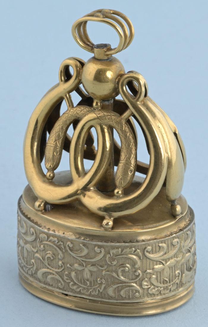 Gold Musical Seal with Erotic Automaton