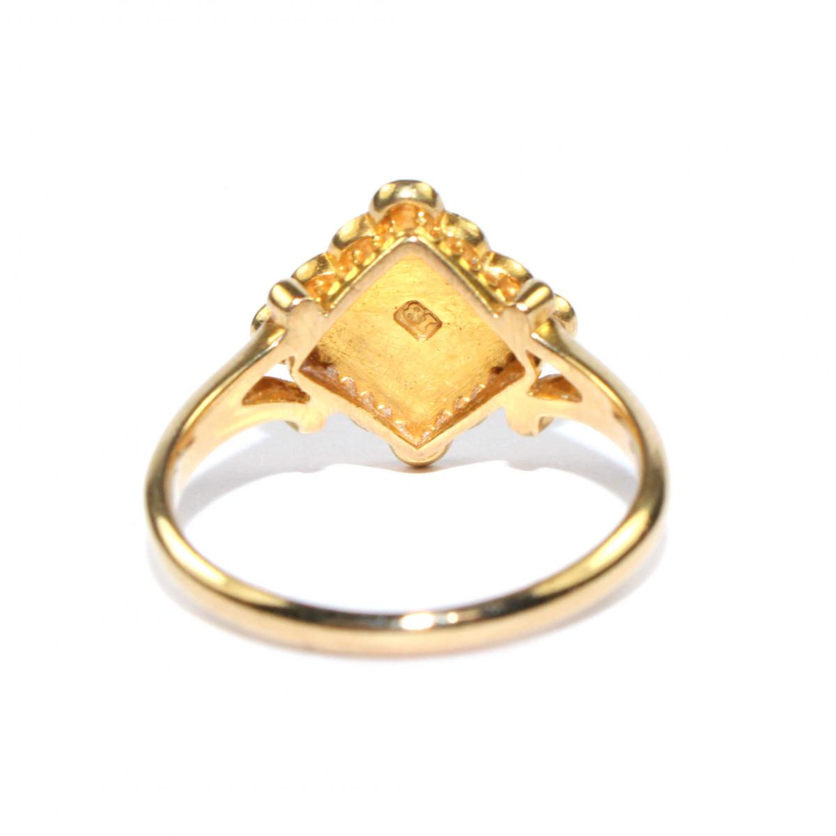 Edwardian Pearl & Sapphire Ring c.1910