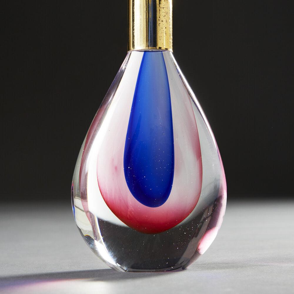 A Pair of Murano Glass Teardrop Lamps
