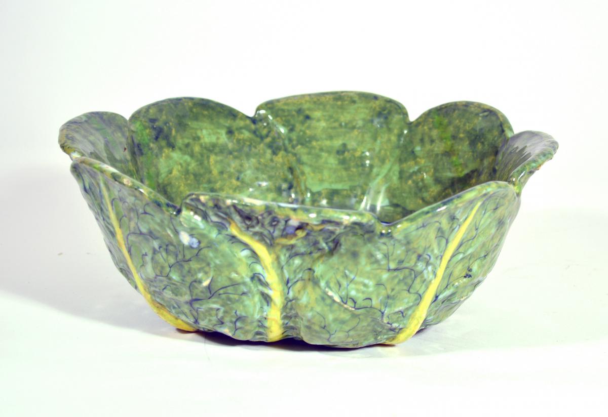 Dutch Delft Savoy Cabbage Tromp L'oeil Bowl