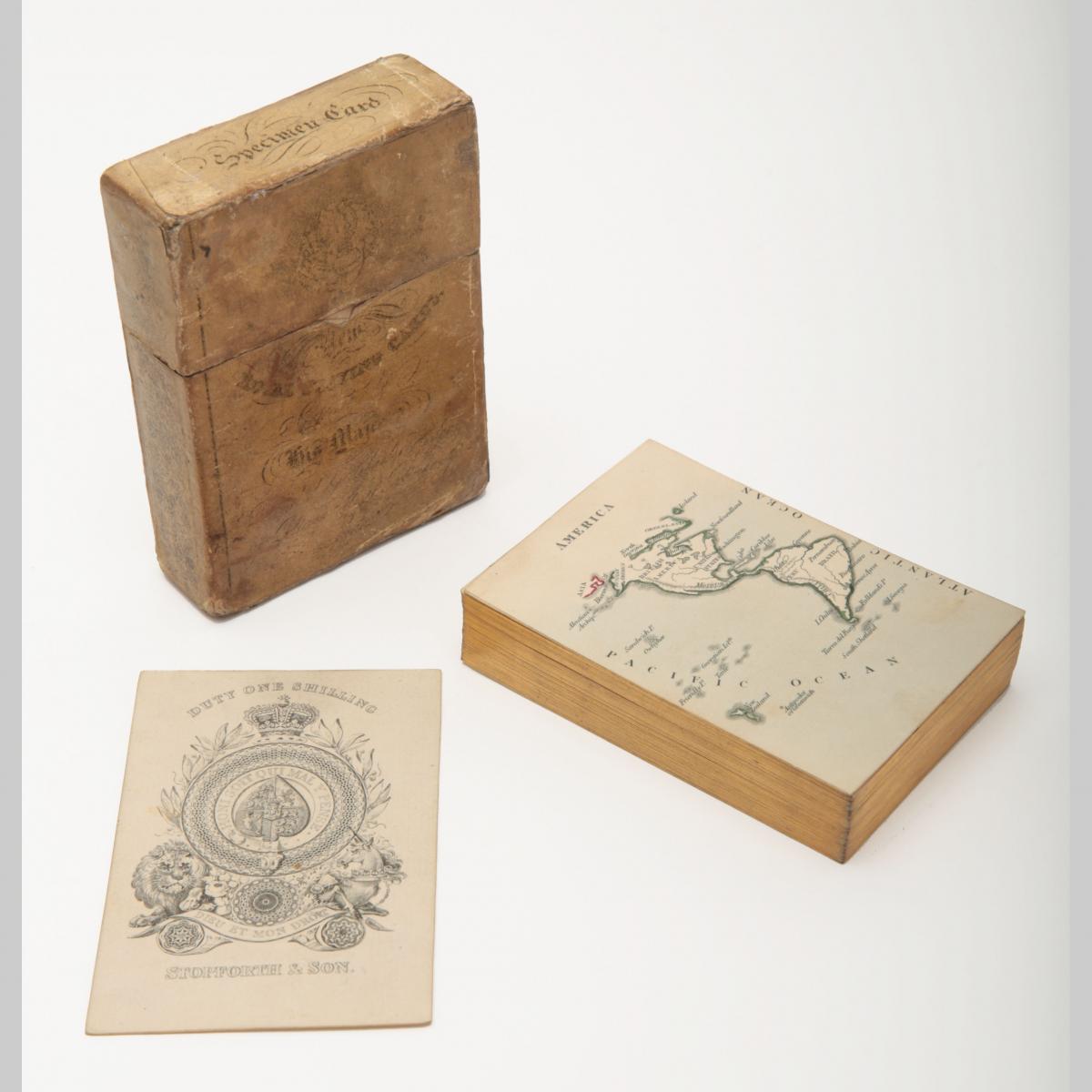 Rare Geographical playing cards known as "Hodges Geographical”