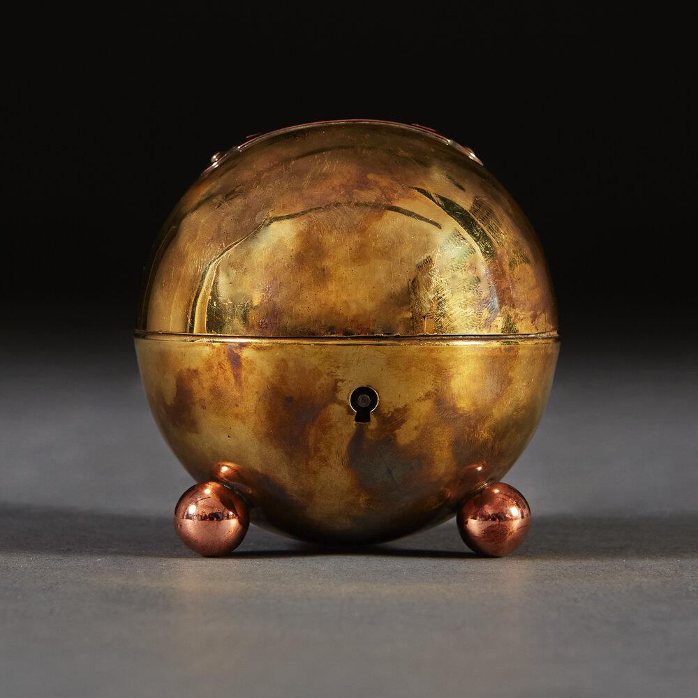 A Brass and Copper Moneybox attributed to Marianne Brandt