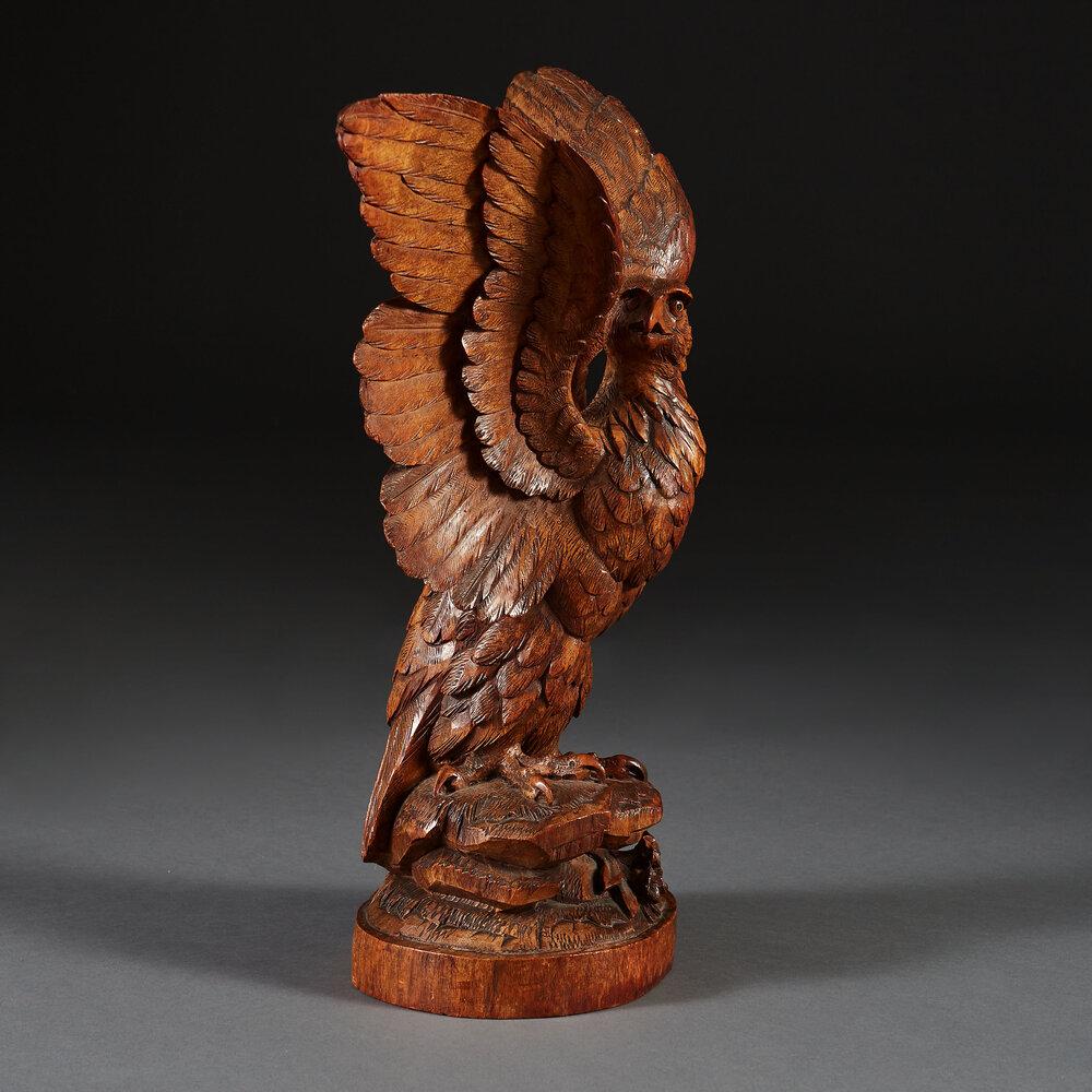 A Fine Carved American Bald Eagle