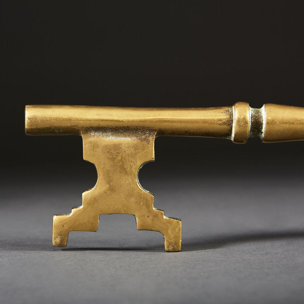 An Overscale Brass Key