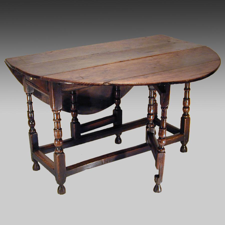17th century oak gateleg table