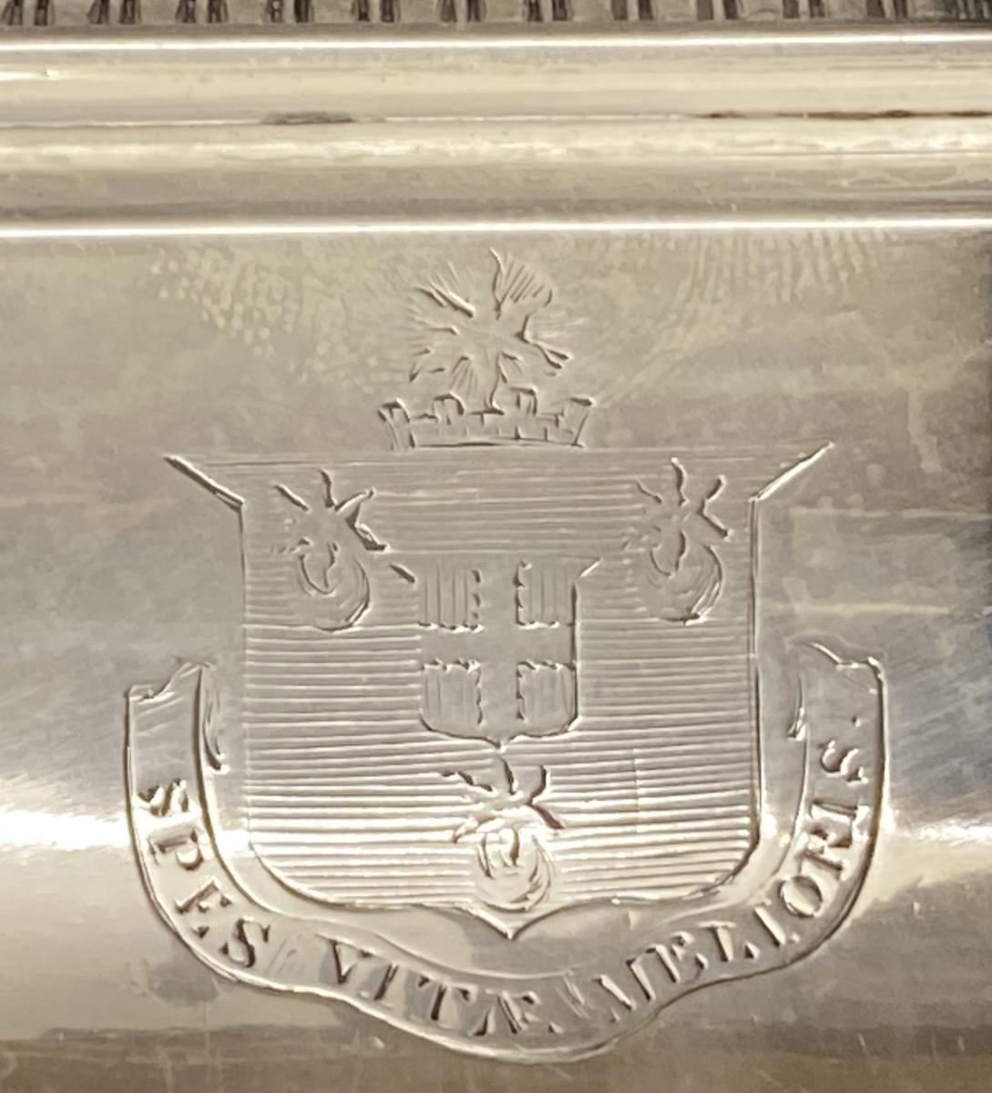 Georgian silver entree dishes 1806 William Bennett