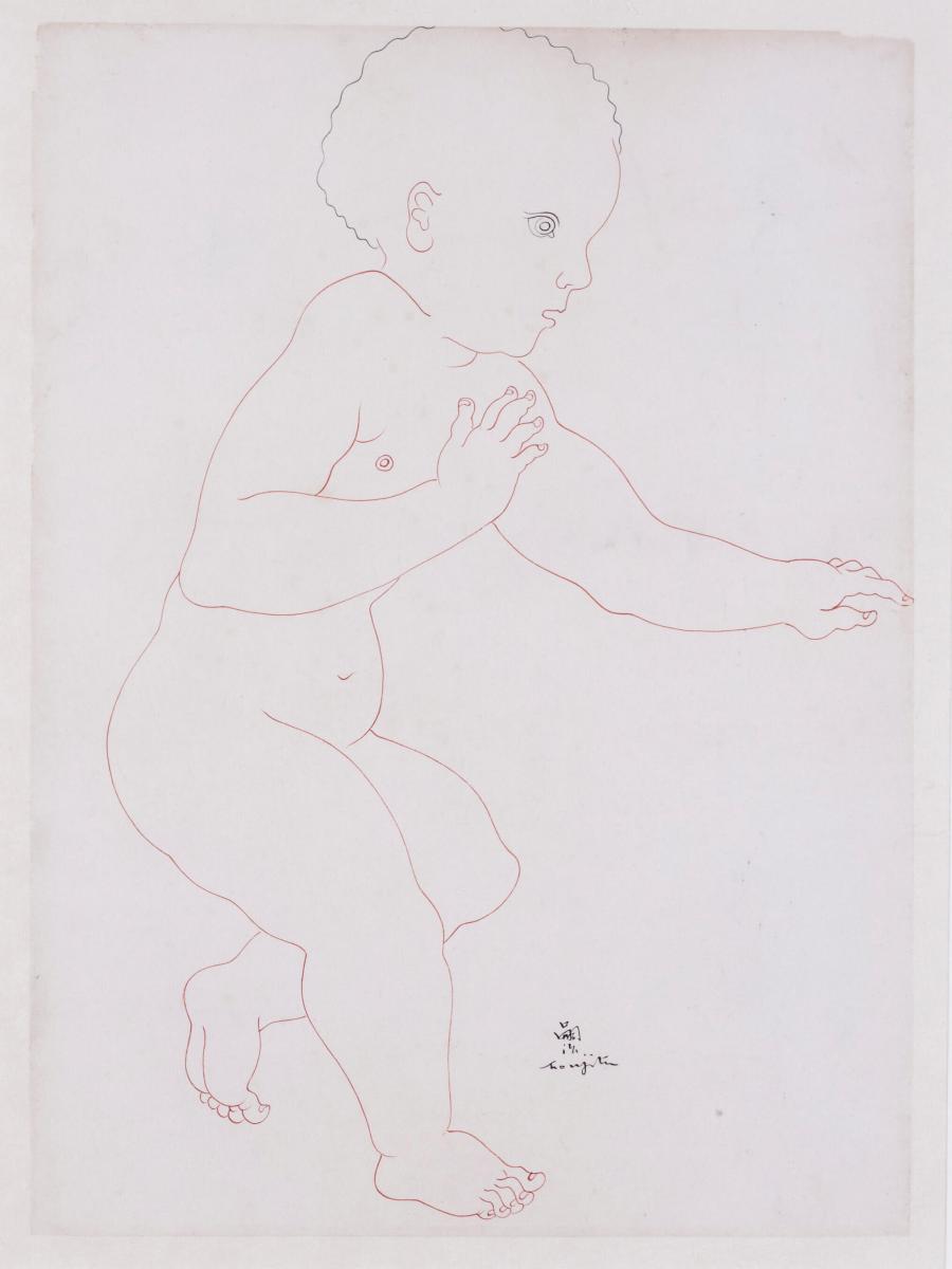 (Léonard) Tsuguharu FOUJITA (Japanese, 1886-1968), Baby Acrobat, and Baby Walking