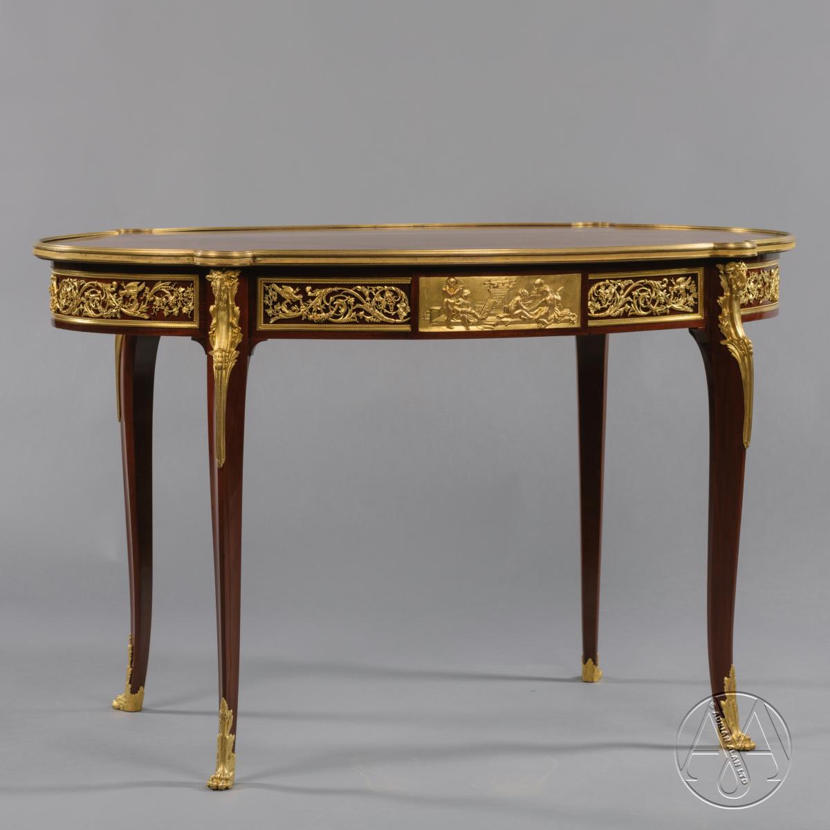 A Fine Louis XVI Style Parquetry Inlaid Centre Table, By François Linke