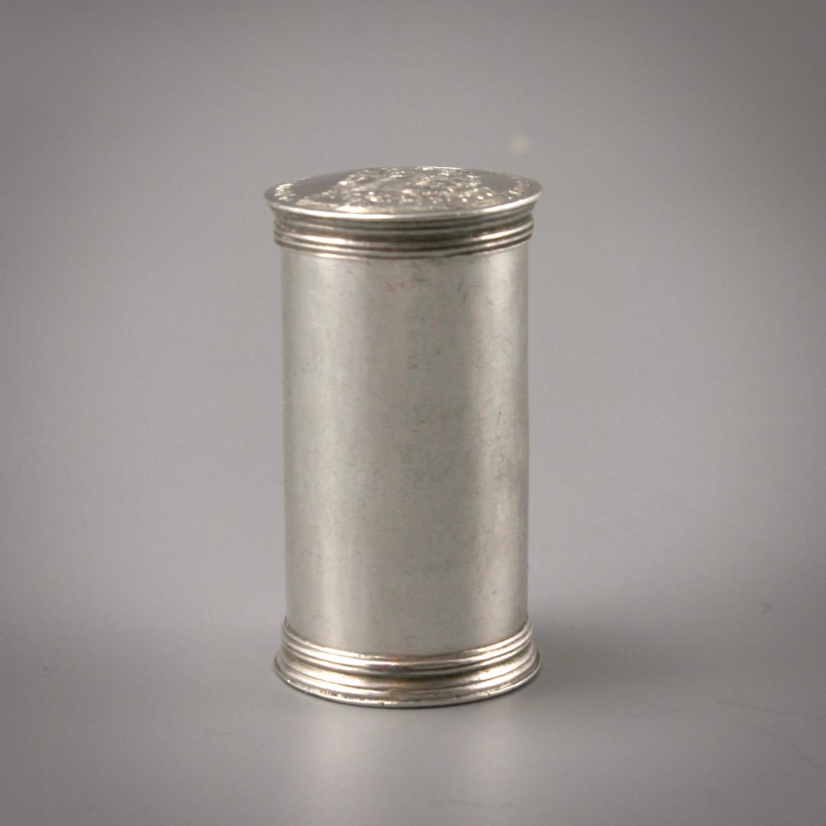 CHARLES II Silver Counter Box. Circa 1660