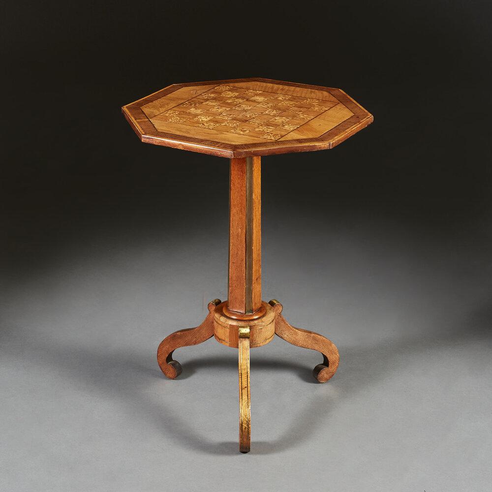 A Late 18th Century Octagonal Games Table