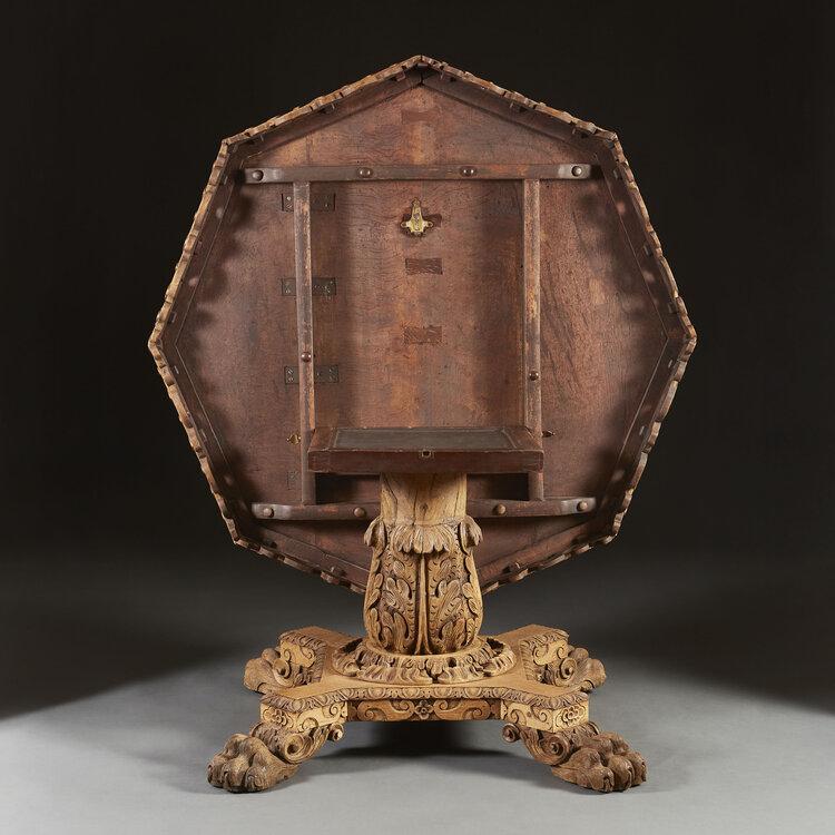 A Late 19th Century Octagonal Oak Centre Table