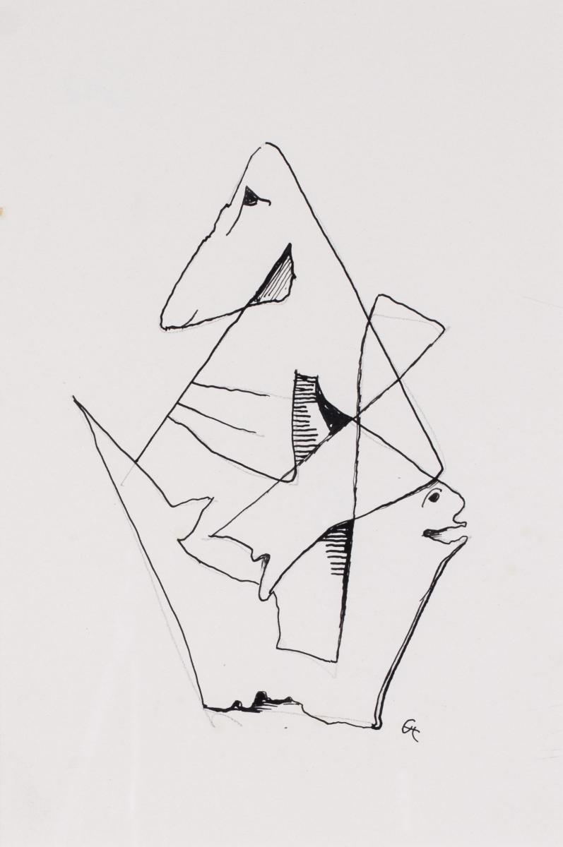 Carl Hofer (German, 1875 – 1955), Abstracted Form