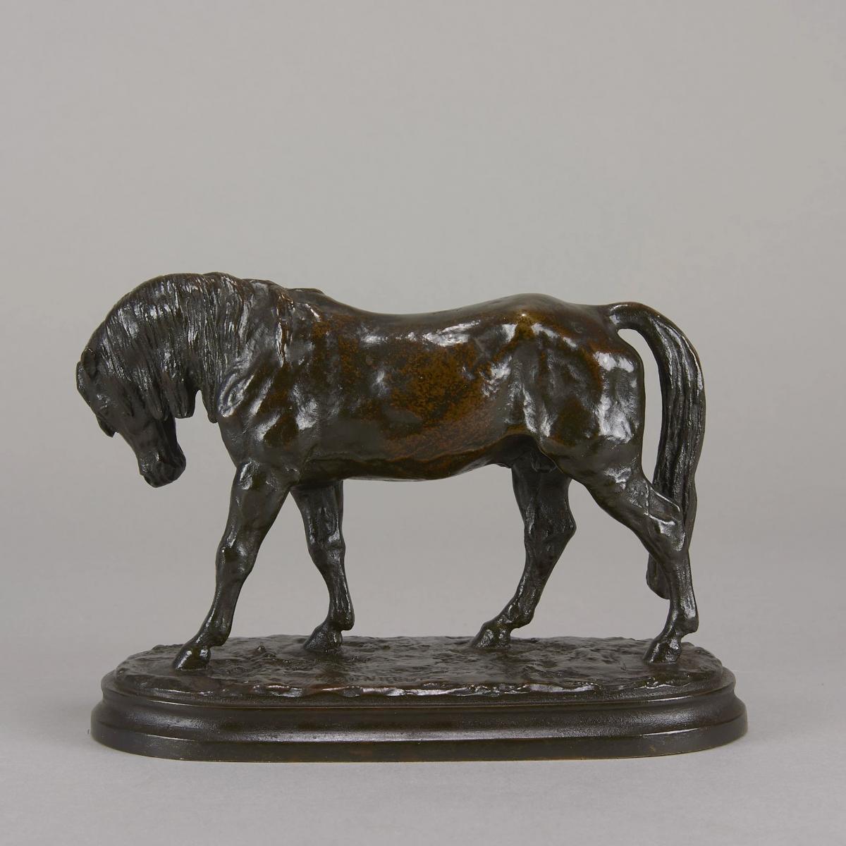 ‘Cheval Debout’ Animalier bronze by Isidore Bonheur