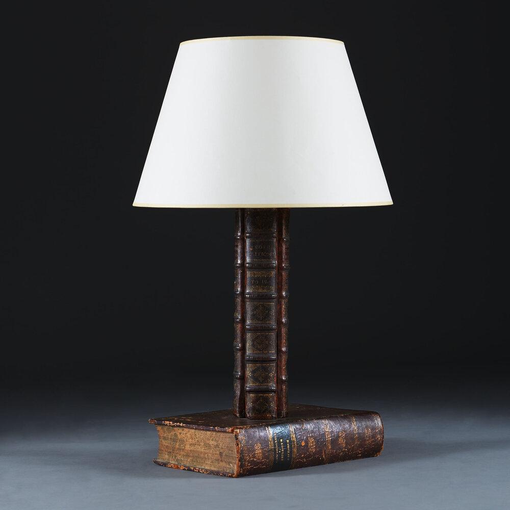An Unusual 19th Century Book Lamp