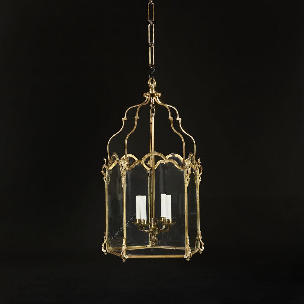 A Mid 19th Century French Ormolu Lantern of Large Scale