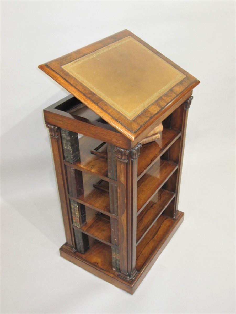 Rosewood Library Open Bookcase, circa 1825