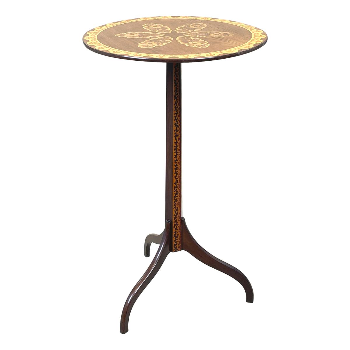 19th Century Goncalo Alves Circular Wine Table