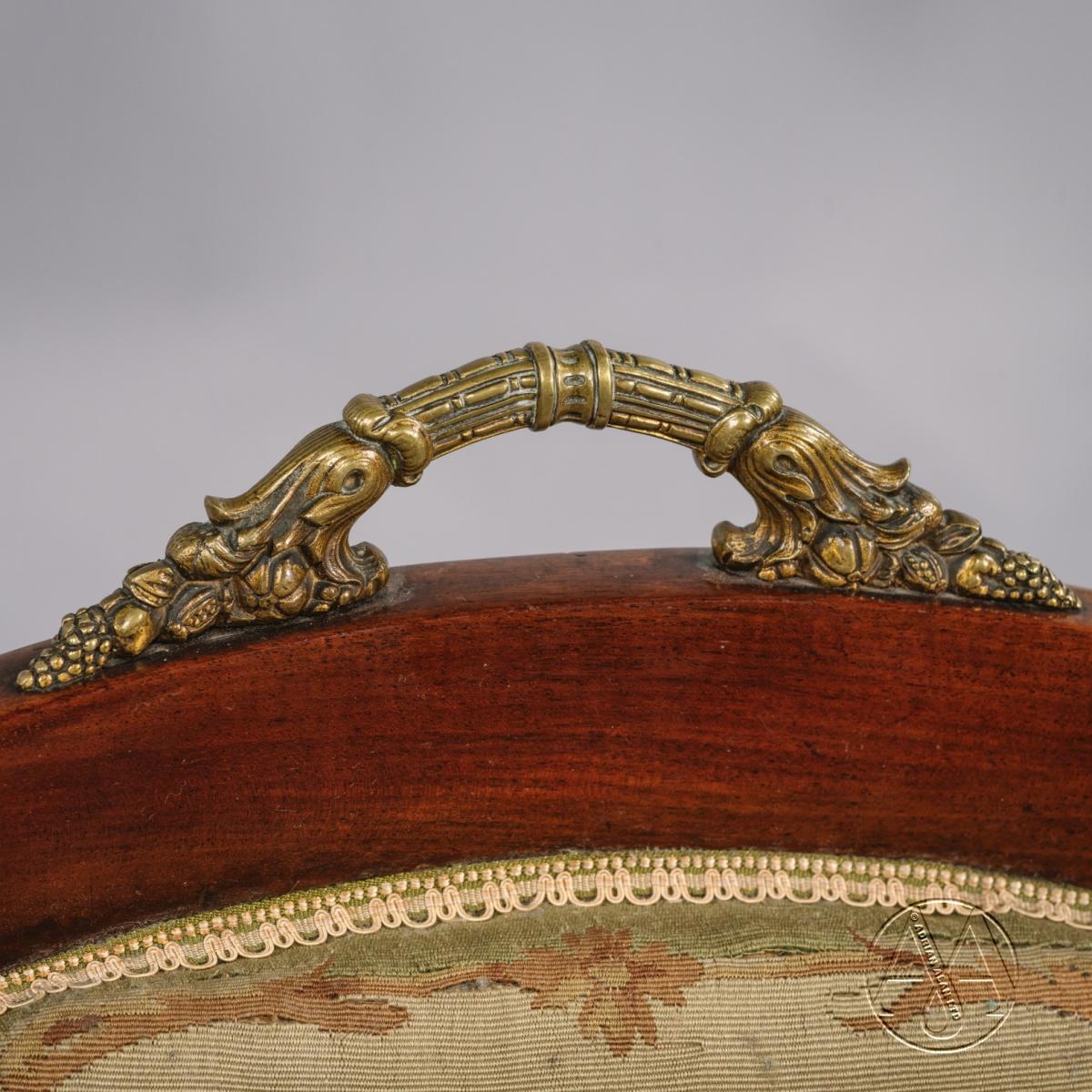A Detail of Mahogany Dining Chair Dating From Circa 1860