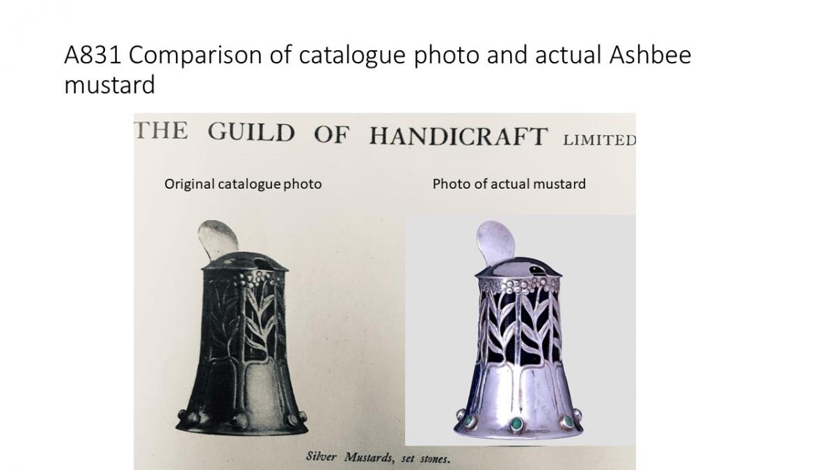 Charles Ashbee  silver, guild of handicraft silver catalogue image