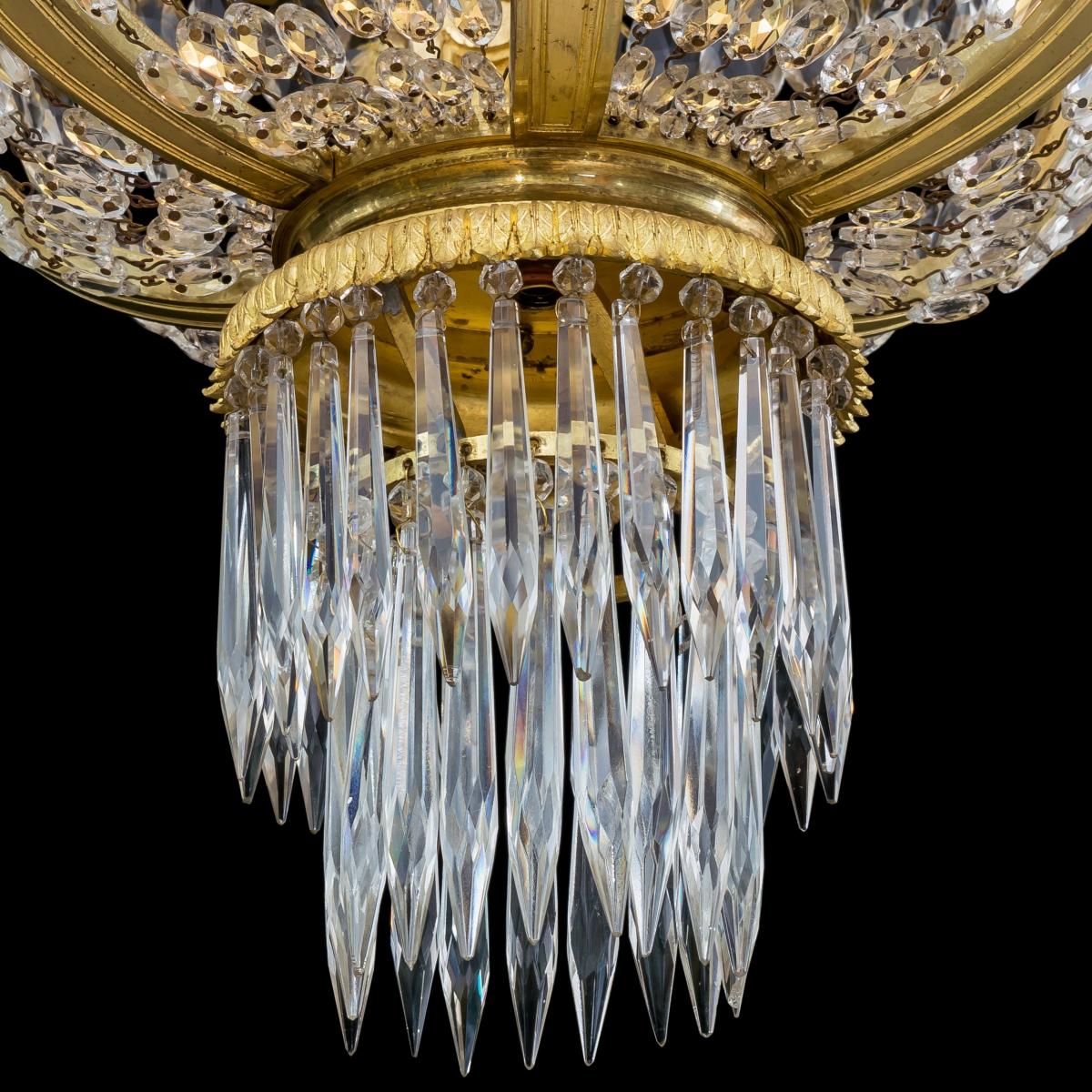 An Important Pair of Ormolu Basket Chandeliers In the Louis XVI Style