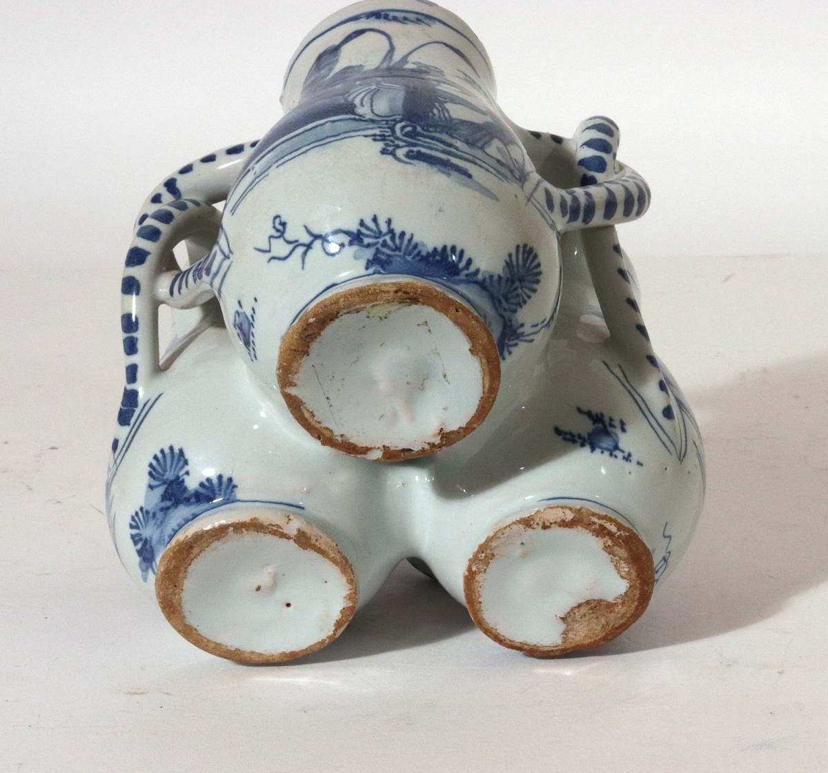 English Delftware Fuddling Cup, 17th Century