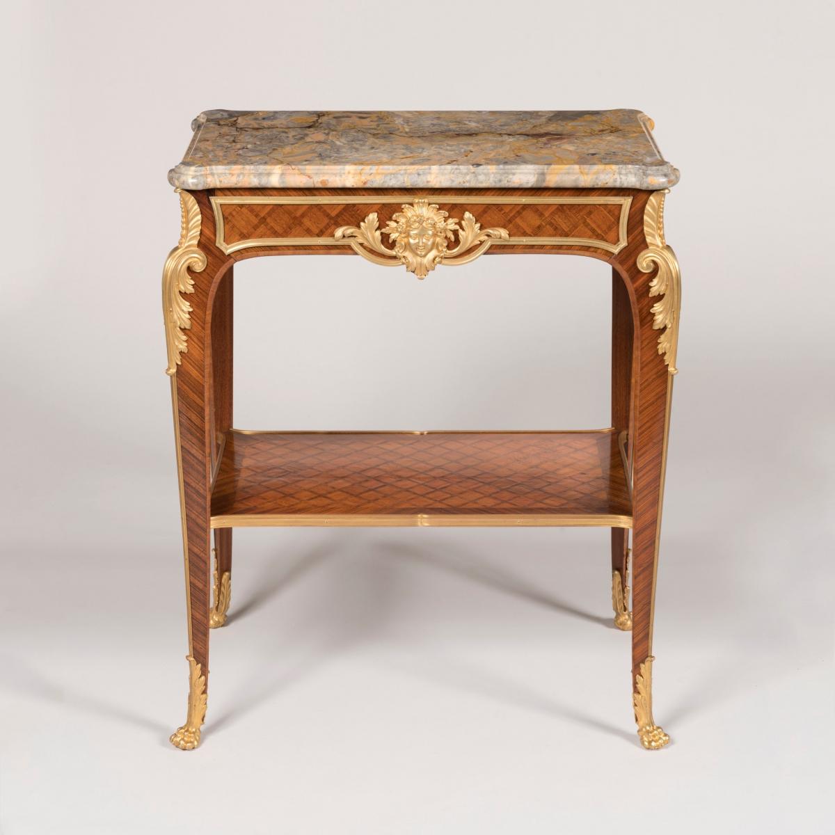Louis XVI Style Parquetry Occasional Table